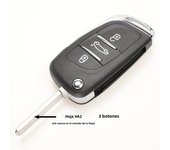 jingyuqin CE0523 Modified Key Shell For Peugeot 306 407 807 Partner For  Remote VA2/HU83 Blade Entry Fob Case 2/3 Button