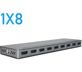 2/4/8 Port HDMI Splitter 4K 30Hz 1X8/1X4/1X2 Splitter HDMI 1.4 HDMI Distributor Amplifier for TV Box,DVD,PS4,Xbox,HDTV