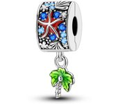 Ocean Series 925 Silver Luminous Shell Pearl Fishtail Tortoise Charms Beads Fit Pandora 925 Original Bracelets Fine DIY Jewelry