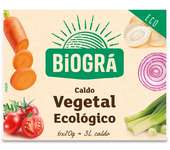 Caldo vegetal cubitos bio Biográ 60 gramos
