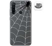 Tumundosmartphone Funda Gel Transparente para Xiaomi Redmi Note 8 (2019/2021) diseño Araña Dibujos