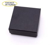 24 Pcs Cardboard Jewelry Boxes 3.54×3.54x1.18 Square Cardboard Box Paper Kraft Paper Gift Packaging Box for Christmas