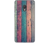 Tumundosmartphone Funda Gel Tpu para Alcatel 1C 2019 diseño Madera 10 Dibujos