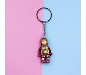 Avengers Spider-Man Iron Man Anime Character Building Blocks Key Chain Action Figure Backpack Car Pendant Holiday Gift Toys