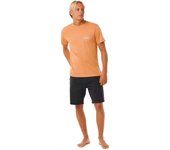 Camiseta de Manga Corta Rip Curl Stapler para hombre en color naranja