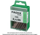 CAJA M 100 unid. CLAVO DE ACERO PARA RODAPIE 2,0x45mm FADIX