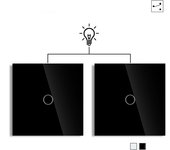2way 3way 1gang Touch Switch Wall Light Switches No Neutral Wire 240V No Wifi For Staircase Bedside Switches Bedroom