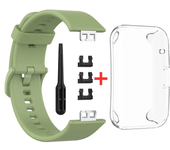 Silicone Watch Strap + Case For Huawei Watch Fit Strap Replacement Band Multicolor Protective Case Accessories band
