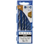 Juego de brocas para madera H50 // 4 - 5 - 6 - 8 - 10 / 5-uds. | Bohrcraft 31001430005