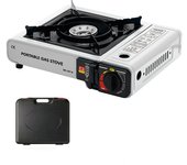 PORCHEDDU Cocina Portátil de Gas, Hornillo de Gas Individual, Hornillo de Camping 2900 W, Cocina Cartucho Portátil, Cartridge Cooker, Kocher, para Uso Interior y Exterior
