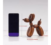 Resin Mini Ceramic Balloon Dog Abstract Ornament Creative Sculpture Study Room Statue Home Office Accessories Festival Decor