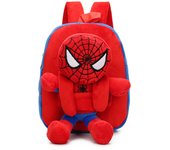 1pc Marvel Spiderman Plush Backpack Lightweight School Bag with Adjustable Straps Daily Commute