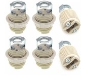 Paquete de 6 portalámparas G9 with cartucho halógeno G9, práctico para iluminación