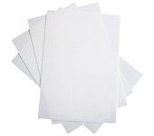 Mensajes de Colores- Shrink Plastic -Papel termo retráctil, papel encogible o papel mágico imprimible. Tamaño a4. Blanco. (12 unidades)