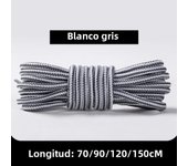 1 Pair Round Shoelaces Martin Boots Shoe Laces Striped Double Color Apply to High Gang Casual Shoes Cotton Shoelace 18 Colors