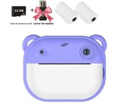 Children Digital Camera Instant Print for Kids Thermal Print Camera Instant Photo Printing Camera Video Toys+32G Memory Card