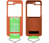 Luxury Wrist Strap Ring Holder Case for Samsung Z Flip 6 5 3 4 5G Slim Matte Shockproof Hand Chain Band Cover For Galaxy ZFlip 5
