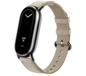 Leather Strap for Xiaomi Mi Band 8 Nylon Canvas Original Replacement Bracelet Smartwatch miband 8 NFC Correa Mi Band 8 Wristband