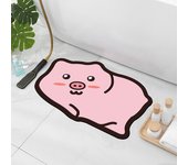 Cartoon Shaped Diatomaceous Earth Mud Quick Drying Floor Mat, Bathroom Absorbent Carpet, Animal Shaped Door Mat, Rubber Anti SLI