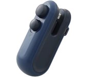 Mini sellador de bolsas, sellador de bolsas recargable por USB-C, sellador de bolsas 2 en 1 con sellado térmico con cortador e imán, mini máquina reselladora de bolsas, azul oscuro