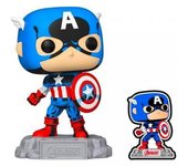 Funko Pop Marvel A60 - Comic Capitan America Con Pin