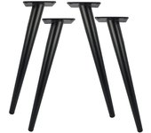 Juego de 4 patas de mesa de metal de 20 cm de longitud para muebles modernos, tocador, armario, escritorio, silla otomana, patas en S