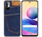Tumundosmartphone Funda Gel Tpu para Xiaomi Redmi Note 10 5G / POCO M3 PRO 5G diseño Vaquero Dibujos
