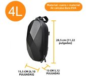 1-5L Universal Scooter Front Bag Electric Scooter Storage Bag Waterproof EVA Hard Shell Bag for Xiaomi Mijia M365 Accessories