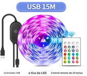Nexillumi LED Strip Lights 1M-15M TV LED Backlight for 22 Inch-85 Inch TV RGB LED Strip USB Powered, APP Control Sync to Music