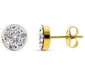 Pendientes Oro 18k Mujer 6 Mm. Redondos Circonitas - Inmaculada Romero