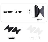 5 Pairs Useful Soft Silicone Nose Pad For Glasses Non-slip Eyeglasses Sunglass Black White Nose Pad