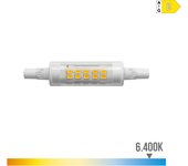 BOMBILLA LINEAL LED 78mm R7s 5.5W 600lm 6400K LUZ FRIA Ø1,5x7,8cm EDM