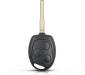 KEYYOU 10PCS For Ford Mondeo Focus Fusion Fiesta Galaxy Transit Car Key FO21 / HU101 Blade 3 Buttons Remote Car Key Case