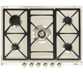 Encimera de Gas Smeg SR775PO 70cm Cortina Crema smeg  Placas de gas SMEG 8017709140847