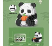 Mini Cute Creative Panda Micro Building Blocks 3D Diamond Model Animals Bricks DIY City Construction Toys for Children Kids Gift