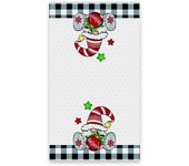 Toalla de cocina navideña con estampado de Letreros de árbol de Navidad