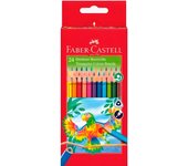 Faber castell lápices de colores triangulares colores surtidos en estuche de 24