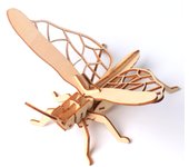 Wooden Multi-insect Three-dimensional 3D Puzzle Puzzle Toy Children's Advanced Educational Toy Creative Assembly Model