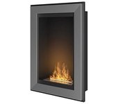 Chimenea de Bioetanol Frame 550 Inox empotrada en pared sin Cristal