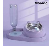 New 2-in-1 Cat Bowl Water Dispenser Automatic Water Storage Pet Dog Cat Food Bowl Food Container with Waterer Pet Waterer Feeder