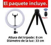 Lámpara De Anillo Para Autofotografía LED Con Soporte Y Trípode Para YouTube TikTok Video En Vivo Luz De Carga USB Y Control Remoto Para Teléfono Móvil