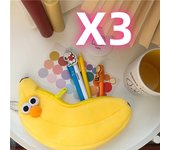 Cute GIRL'S Heart Super Cute Chicken Leg Plush Pencil Bag Female Simple Student Large Capacity Storage Bag