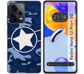 Funda Silicona para Xiaomi Redmi Note 12 Pro+ Plus 5G diseño Camuflaje 03 Dibujos