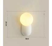 Macaron LED Wall Lamp Bedroom Living Children's Room Bathroom Bedside Mirror Decoration Lighting Fixtures Wall Sconce Lights
