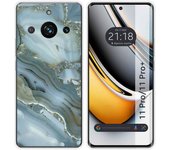 Funda Silicona para Realme 11 Pro / 11 Pro+ Plus 5G diseño Mármol 09 Dibujos