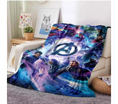 Marvel The Avengers Blanket for Sofa Soft Flannel Throw Fluffy Bed Blanket New Born Winter Children Blanket Baby Gift Miniso