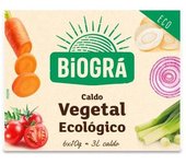 Biogra Caldo Vegetal Cubitos 66 gr
