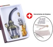 High quality Metal Acrylic water Smoke Pipe Cleanable Microfilter Cigarette filter Recyclable Hookah Shisha Pipe Smoker Gift