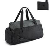 Bolsas de Gimnasio para hambres y Mujeres, Bolsa de viaje plegable, Bolsa de Lona Ligera para Fin de Semana con compartimento para Zapatos, Bolsa de deporte de entrenamiento resistant to Agua para Viajes, yoga, Negro