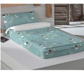 SACO NORDICO INFANTIL 100% ALGODÓN CON RELLENO JURASIC GREEN COOR HACIENDO EL INDIO FABRICADO EN ESPAÑA